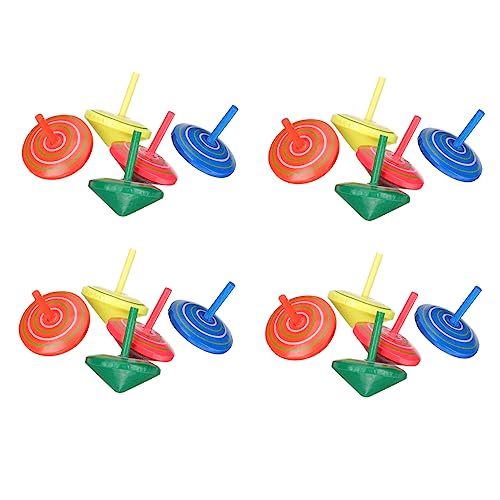 Abaodam 96 STK Kleiner hölzerner Kreisel lackiertes Oberteil Kindergartenpädagogik Spielzeug Kinderspielzeug Spielzeuge Spitzen Top-Spielzeug Kreiselspielzeug aus Holz Jacke rotieren von Abaodam