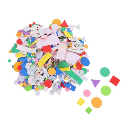 Abaodam 960 Stück Teiliges Schaumstoff Aufkleber Selbstklebend Bunte Geometrische Formen Für Vorschule Kreatives Lernen Und Frühe Bildung von Abaodam