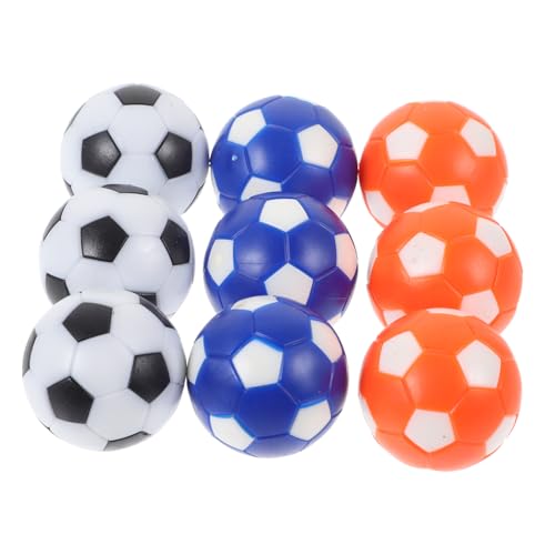 Abaodam 9St Zubehör für Tischkicker Tischfußballspiel Spiele tischfussballtisch Foosball Tischfußball für Erwachsene Tischfußballbälle Hüften (umweltfreundliches Harz) Colorful von Abaodam
