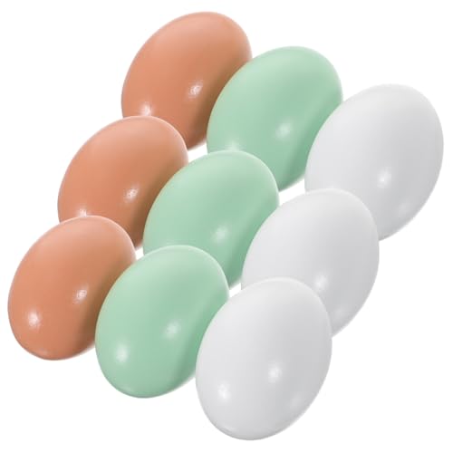 Abaodam 9stücke Kreative -osterdeko Gefälschte Eier Für -osteraktivitäten Bunte Simulationseier Für Tisch Und Gartenverzierungen Für Familie Und von Abaodam