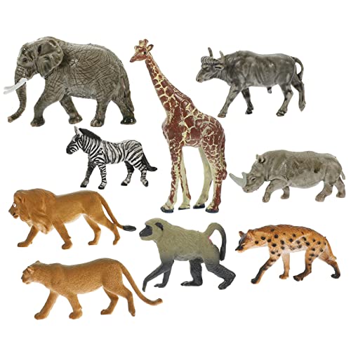 Abaodam 9Stücke Teiliges Simulierte Wildtierfiguren Realistische Tiermodelle für Dekoration von Miniaturgärten und Zuhause Abaodam 9Stücke Teiliges Simulierte Wildtierfiguren Realistische Tiermodelle für Dekoration von Miniaturgärten und Zuhause von Abaodam
