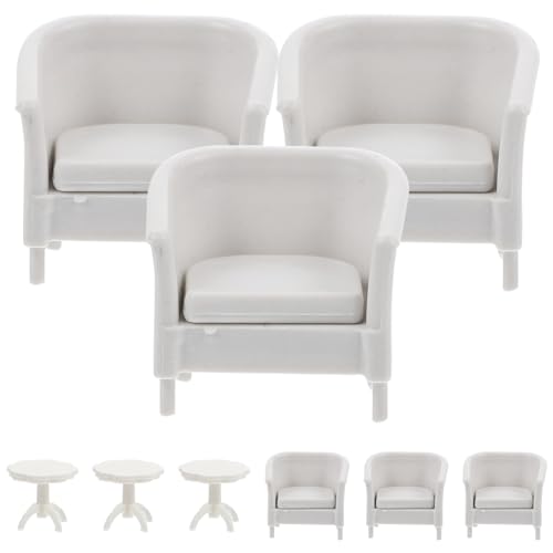 Abaodam 9 Stücke Miniatur Tisch und Stuhl Modelle Kunststoff Miniatur Möbel für Puppe Abaodam 9 Stücke Miniatur Tisch und Stuhl Modelle Kunststoff Miniatur Möbel für Puppe von Abaodam