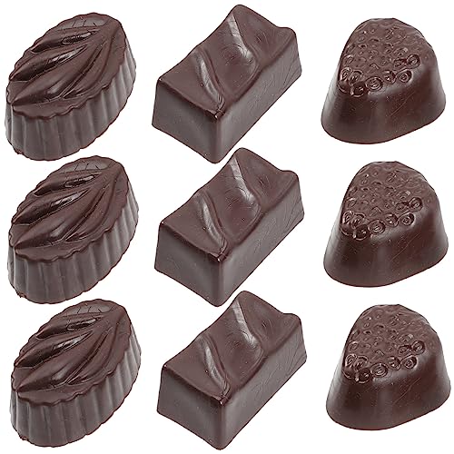 Abaodam 9st Simulationsschokolade Gefälschter Bäcker-Charme Heiße Schokolade Praline Feste Schokolade Anzeige Gefälschte Süßigkeiten Dekorative Schokolade Realistische Schokolade PVC Abaodam 9st Simulationsschokolade Gefälschter Bäcker-Charme Heiße Schokolade Praline Feste Schokolade Anzeige Gefälschte Süßigkeiten Dekorative Schokolade Realistische Schokolade PVC von Abaodam