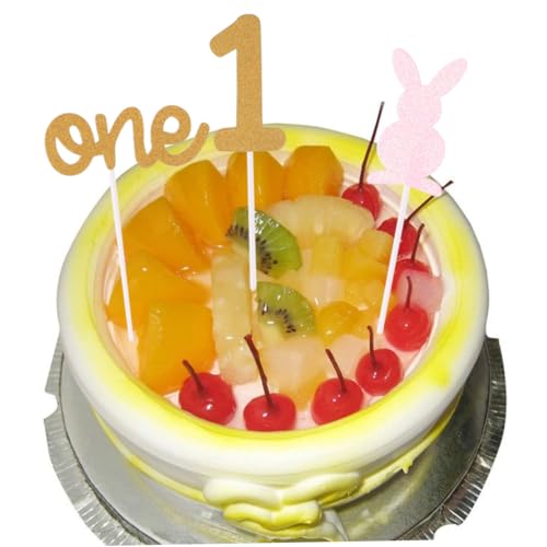Abaodam 9st Tortendeko Einschulung Topper Aus Hasenpapier Geburtstagsdeko Cupcake Eingefügte Karte Hölzern Kuchen von Abaodam