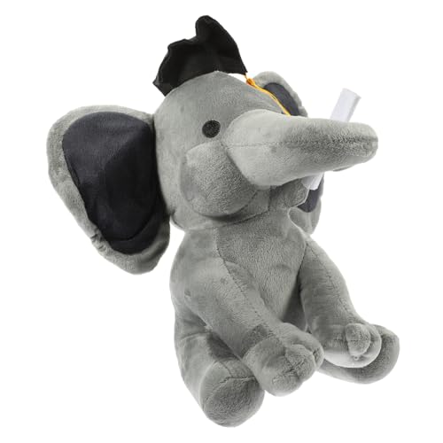 Abaodam Abschluss Elefant Plüschfigur mit Doktorhut Süßes Stofftier für Graduierungsgeschenke und Feierlichkeiten Dekoration für Schlafzimmer und Wohnzimmer Langlebig von Abaodam