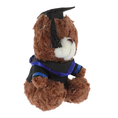 Abaodam Abschluss Plüschbär mit Doktorhut Süßer Kuscheltier Bär für Graduierungen zur Niedliches für Schlafzimmer und Wohnzimmer aus Weichem Baumwollmaterial Gefertigt von Abaodam