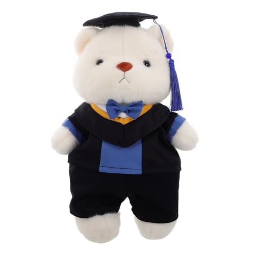Abaodam Abschlusssaison Bärenpuppe Mini Plush Grad Animal Abschlussblumenbär Ausgestopfter Doktorbär Bärenstrauß Für Den Abschluss Abschlusstierplüsch Blau Pp Baumwolle von Abaodam