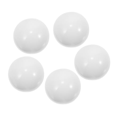 Abaodam 5St Roulette-Perlen Weiße Kugeln Spielkugeln Tischtennisbälle Mini-Roulette-Kugel klein Poker dekorative Radperlen Roulette-Spielradperlen Haushalt Plattenspieler-Kugel Stangenrad von Abaodam