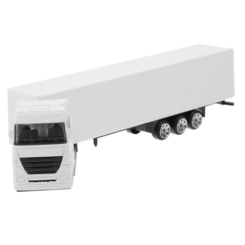 Abaodam Alloy Container LKW Modell Realistisches Lastwagen Für Inertia Truck Toy Weiße Farbe Ideal Für Jungen Und ädchen Ab 3 Jahren von Abaodam