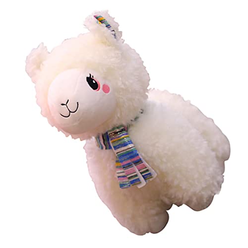 Abaodam Niedlichen Cartoon Alpaka Stofftier 23cm Weiß Plüsch Tier Puppe Stilvolle Heimdekoration Abaodam Niedlichen Cartoon Alpaka Stofftier 23cm Weiß Plüsch Tier Puppe Stilvolle Heimdekoration von Abaodam
