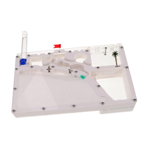 Abaodam Ant Castle Ökologisches Ameisenhaus mit Großem Sichtfenster Wissenschaftliches Lernspielzeug für Fördert Motorische Fähigkeiten Tragbares Experimentierset für Innen Außenbereich von Abaodam