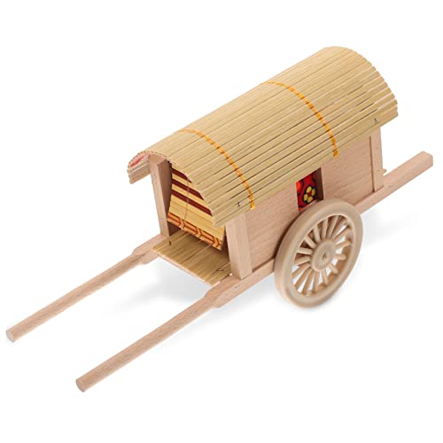 Abaodam Miniatur Holzkarre Modell Antike Pferdekutsche Für Tischdekoration Puppenhaus Und Kinderzimmer Als Und Spielzeug Für Kreative von Abaodam