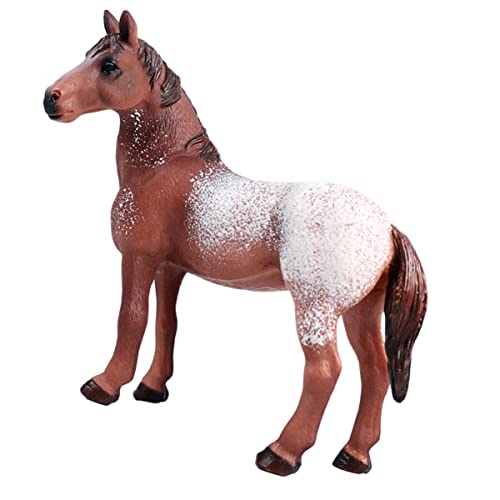 Abaodam Appaloosa- Mini-landschaftspferdemodell Kinderspielzeug Wohndekoration Pferdefigur Aus Kunststoff Tiere Pferdeschmuck Für Zuhause Basteln Tiere Schmuck PVC von Abaodam