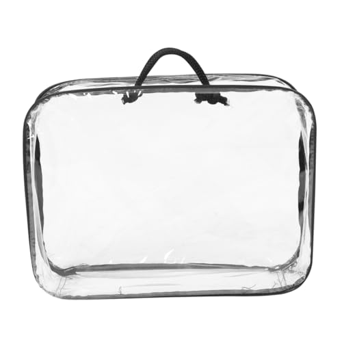 Abaodam Aufbewahrungstasche Für Waschbare Schulmaterial Teebehälter Für Teebeutel Vorratsbehälter Für Tee Vorratsbehälter Für Pulver Einfacher Griff Handspielzeug PVC Transparent von Abaodam