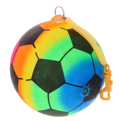 Abaodam Aufblasbarer Spielzeugball Fußball Aufblasen Spielplatzball Fußball-Kleinkind Kleinkinderball Bälle Für Spielplatzbälle Sportspielzeug Kickball -basen Plastik von Abaodam