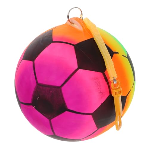 Abaodam Aufblasbarer Spielzeugball Fußball-hüpfball Kleinkinderball Mini-sportbälle Spielplatzbälle Jugend Fußball -fußball Kleiner Fußball Bälle Für Fußball Für Mädchen Plastik von Abaodam