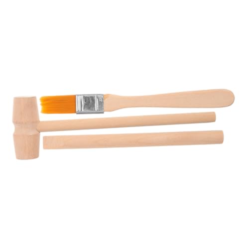 Abaodam Ausgrabungswerkzeugset aus Holz mit Hammer Meißel und Pinsel Pädagogisches Kreativität und Wissenschaftsinteresse für Jungen und Mädchen von Abaodam