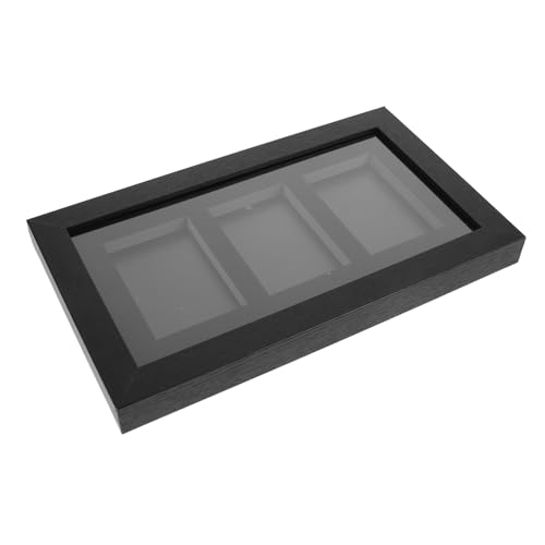 Abaodam Ausstellungsstand Kartenausstellungskoffer Vitrine Für Sammelkarten Sammelkarten-präsentationsrahmen Kartenrahmen Sammelkartenanzeige Black Faserplatte von Abaodam