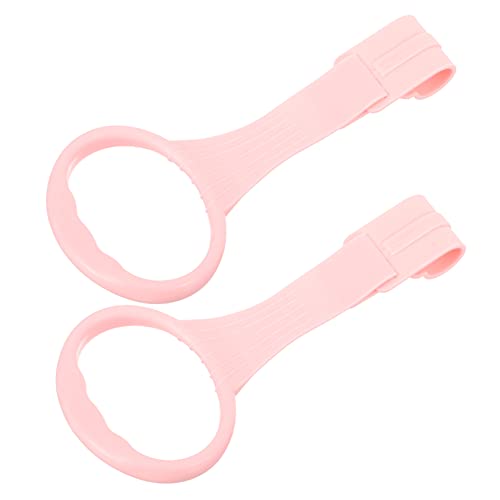 Abaodam Babybett Pull Ring Tragbare Stehhilfe Langlebigem Material Glatte Oberfläche Einfach zu Montieren Werkzeug für Junge Mädchen Lauftraining und Krippenbefestigung Rosa von Abaodam