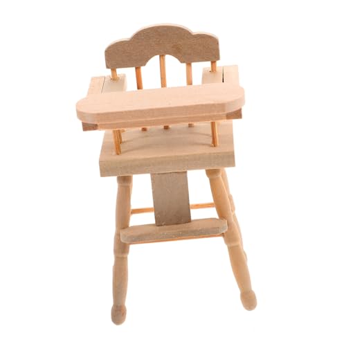 Abaodam Babyhochstuhl Möbel Für Babypuppen Stellen Sie Sich Vor, Sie Spielen Einen Hochstuhl Puppenstuhl Aus Holz Stuhl-telefonhalter Kind Hölzern Schreibtisch Ornamente von Abaodam