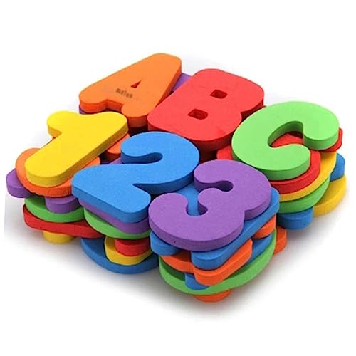 Abaodam Pädagogisches Bad Für Kinder Zum Aufkleben Von Buchstaben Für Die Badewanne 36-teiliges Set Lustiges Lernspielzeug Zufällige Farbe von Abaodam