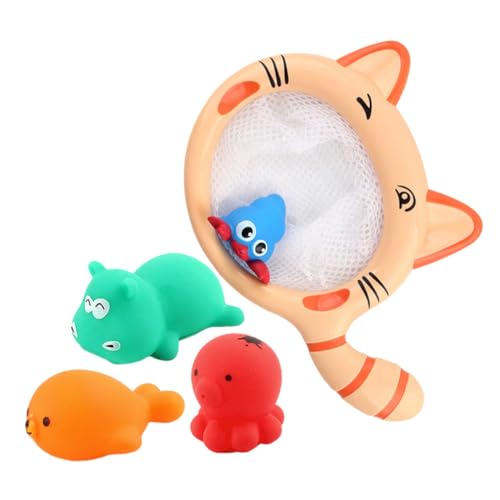 Abaodam Badespaß Set Für 1 Set Mit Angelspielzeug Und 4 Tierfiguren Bade Spielzeuge Mit Netz Für Kreatives Der Badewanne Ideal Für Kleinkinder Und Babys Abaodam Badespaß Set Für 1 Set Mit Angelspielzeug Und 4 Tierfiguren Bade Spielzeuge Mit Netz Für Kreatives Der Badewanne Ideal Für Kleinkinder Und Babys von Abaodam