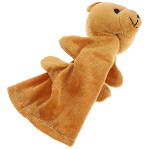 Abaodam Bär Handpuppe Handpuppen Handpuppe Für Geschichte Erzählende Marionette Tierpuppe Puppen Lernspielzeug Light Brown Pp Baumwolle von Abaodam
