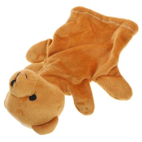Abaodam Bär Handpuppe interaktives Interactive Toys Puppen pucktuch Kinderhandpuppe Fun Toy Plüsch-Handpuppen Plüschtier-Handpuppen PP Baumwolle Light Brown von Abaodam