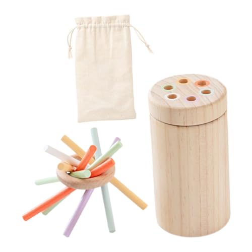Abaodam Balanceblock Holzspielzeug Montessori Motorikspielzeug Ab Jahre Balancierende Stäbe für Feinmotorik Konzentration und Sensorische Tragbar für Indoor Spiel und Lernspaß von Abaodam