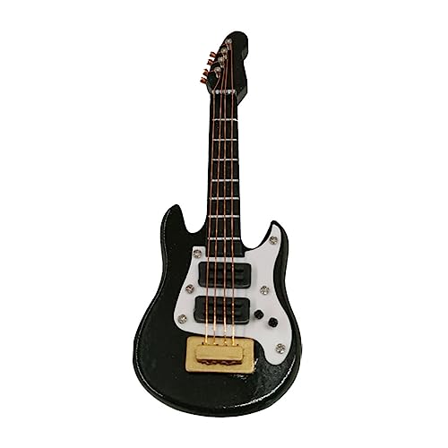 Abaodam Mini-bassgitarrenmodell Für Puppenhaus Im Maßstab 112 Musikinstrument Mini-bass- Für Miniaturlandschaft von Abaodam