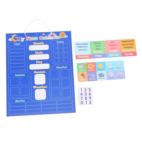 Abaodam Bausatz lehrreich außen Teenager Uhr OK kinderzimmer wanddeko wandpolsterung kinderzimmer Wetterkalender für Kalendertafel Kalenderplatte beschichtetes Papier Blue Abaodam Bausatz lehrreich außen Teenager Uhr OK kinderzimmer wanddeko wandpolsterung kinderzimmer Wetterkalender für Kalendertafel Kalenderplatte beschichtetes Papier Blue von Abaodam