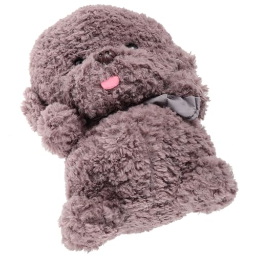 Abaodam Graues Kuscheltier Mit Hund Weiches Plüschspielzeug Für Hunde Für Jungen Und Mädchen von Abaodam