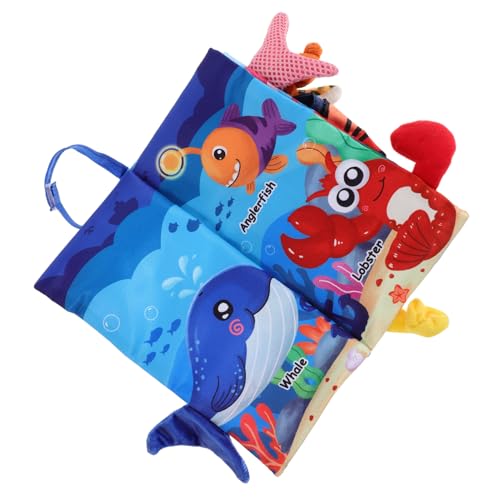Abaodam Bilderbuch zur Früherziehung Babyweiches Buch -Aktivitätsbuch Babybuch aus Stoff Knisterbuch Knisterbücher für Babys Babytuchbücher weiche Babybücher Polyester von Abaodam
