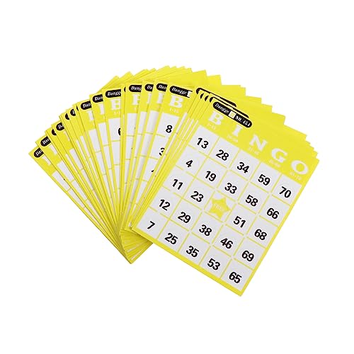 Abaodam Bingo Spielkarten für Kinder Einzigartige Zahlen für Lustige Spiele Spielzubehör für Partys und Unterricht von Abaodam