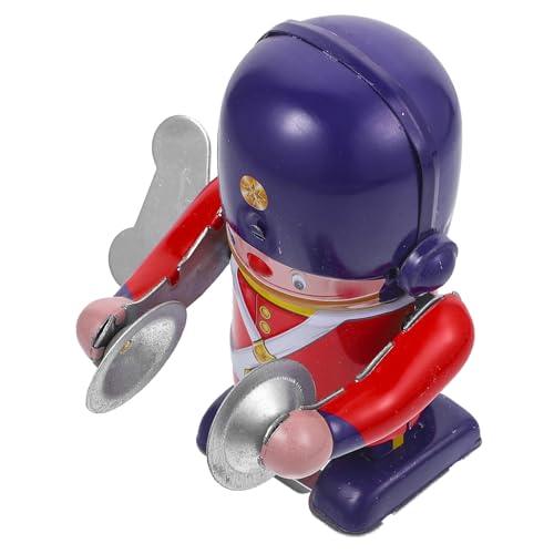 Abaodam Blechspielzeug Aufziehroboter Trommler Wind up Geschenk Retro Mechanik Metallroboter Sammlerstück ohne Batterien von Abaodam