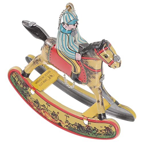 Abaodam Blechspielzeug Schaukelpferd Ornament mit Aufziehmechanismus Nostalgische Vintage Deko für Zuhause und Büro Detailreiche Handwerkskunst Dekoratives Sammlerstück Abaodam Blechspielzeug Schaukelpferd Ornament mit Aufziehmechanismus Nostalgische Vintage Deko für Zuhause und Büro Detailreiche Handwerkskunst Dekoratives Sammlerstück von Abaodam