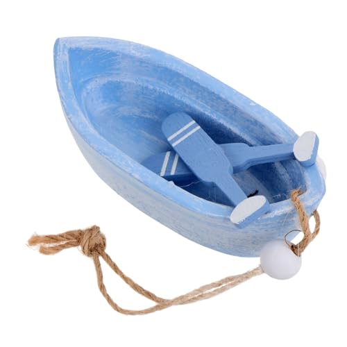 Abaodam Boot Dekoration Aus Kreative Puppenhaus Strandboote Mit Paddeln Desktop Dekoration Für Zuhause Und Büro Nostalgisches Design von Abaodam