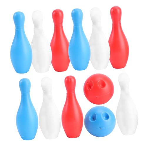 Abaodam Bowling Set Lustiges Umweltfreundliches Bowling Kegelspiel für Kleinkinder Pädagogisches Outdoor Motorischen Fähigkeiten und Intelligenzentwicklung Zufällige Farbe Zufällige Farbe von Abaodam