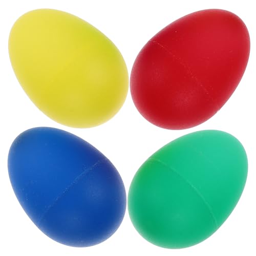 Abaodam Bunte Kunststoff Ei Maracas Teiliges für Musikunterricht und Frühkindliche für Rhythmusarbeit und Kreative Spielstunden Zufällige Farbe Zufällige Farbe von Abaodam