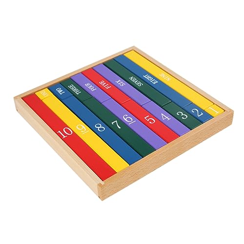 Abaodam Bunte Stäbe, pädagogisch für Montessori, Mathematikunterricht aus Holz, entwickelt Zählfähigkeiten, Hand-Augen-Koordination für Vorschüler, Geburtstag, 1 Stück Abaodam Bunte Stäbe, pädagogisch für Montessori, Mathematikunterricht aus Holz, entwickelt Zählfähigkeiten, Hand-Augen-Koordination für Vorschüler, Geburtstag, 1 Stück von Abaodam