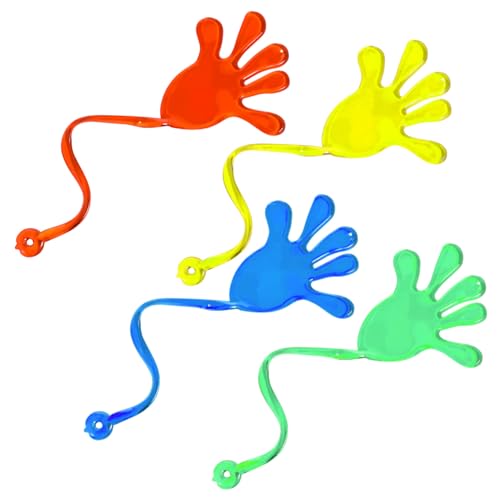 Abaodam Bunte klebrige Hände, dehnbare Figuren für Spaß, Partygeschenke, Klassenzimmerpreise, sicher für drinnen und draußen, verschiedene helle Farben, 16 Stück Abaodam Bunte klebrige Hände, dehnbare Figuren für Spaß, Partygeschenke, Klassenzimmerpreise, sicher für drinnen und draußen, verschiedene helle Farben, 16 Stück von Abaodam