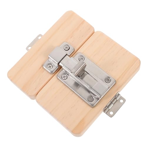 Abaodam Busy Board DIY Zubehör Motorikspielzeug aus Holz mit Türschloss für Frühe Bildung Fördert die Feinmotorik und Sensorische Wahrnehmung für Ab Jahren von Abaodam