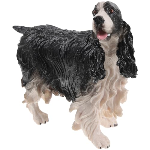 Abaodam Cocker Spaniel-Modell kleines hundespielzeug Tiere Tierspielzeug Tier Nachbildung Tierfigur für Dekoration Hundefiguren Simulationshundefigur Plastik Black von Abaodam
