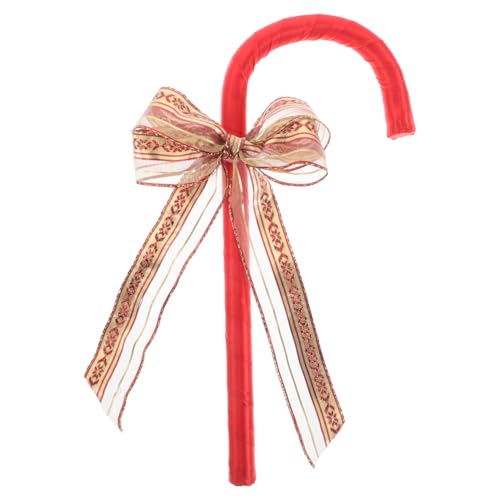 Abaodam Cosplay Cane Prop Walking Stick Prop With Bowknot Bow Cane Prop Stage Performance Staff Prop Rollenspiel Krücken für Mädchen von Abaodam