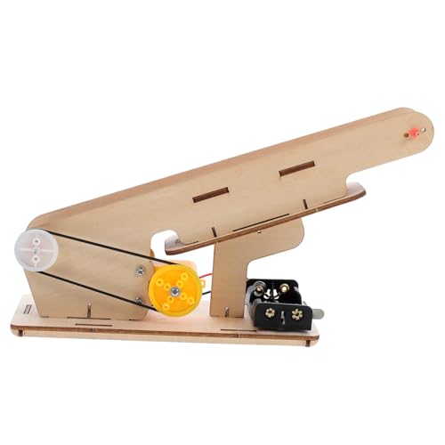 Abaodam DIY Experiment Bausatz für Elektrischer Holz Transportband Bausatz für Physik Experimente Kreatives Lernspielzeug für Schüler und Praktischen Fähigkeiten von Abaodam