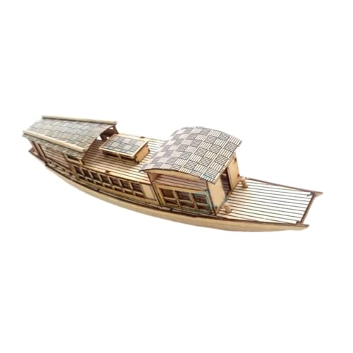 Abaodam DIY Holzboot Ornament Modelle Spielzeugboot Modell Handwerk Holzboot Holzboot Modell von Abaodam