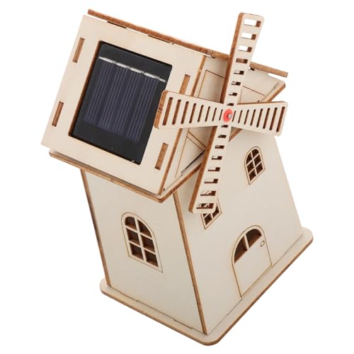 Abaodam DIY Solar Windmühlen Modell aus Holz Unfertiges für Kreatives Basteln Dekorativer Holzornament für Schreibtisch und Büro für Kleine Wissenschaftler Abaodam DIY Solar Windmühlen Modell aus Holz Unfertiges für Kreatives Basteln Dekorativer Holzornament für Schreibtisch und Büro für Kleine Wissenschaftler von Abaodam