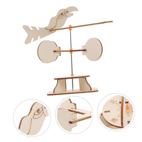 Abaodam DIY Windrichtungsmodell für Stem Wissenschaftsset Holz Bastelkit für Schulprojekte Kreatives Experimentierkit für Grundschüler Lernspielzeug Kreativität und Naturverständnis Abaodam DIY Windrichtungsmodell für Stem Wissenschaftsset Holz Bastelkit für Schulprojekte Kreatives Experimentierkit für Grundschüler Lernspielzeug Kreativität und Naturverständnis von Abaodam