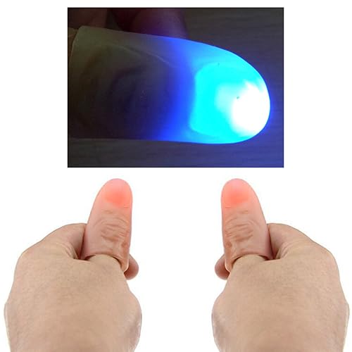 Abaodam Daumenspitzen Lampe Leuchtendes Fingerlicht für Party Tricks Zufällige Farben Einfach zu Verwenden für Freunde Besonderen Fähigkeiten Erforderlich Abaodam Daumenspitzen Lampe Leuchtendes Fingerlicht für Party Tricks Zufällige Farben Einfach zu Verwenden für Freunde Besonderen Fähigkeiten Erforderlich von Abaodam