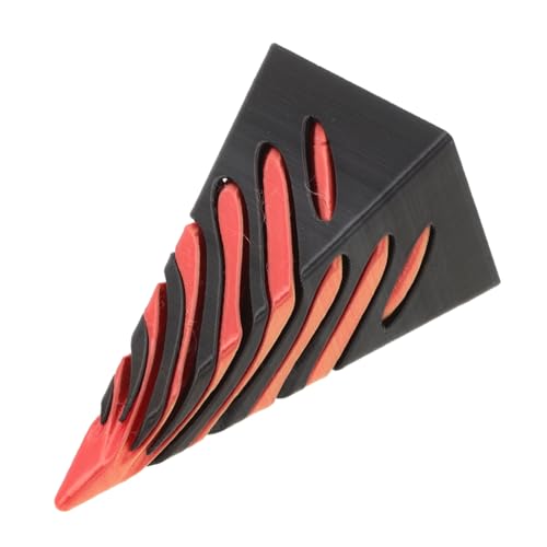 Abaodam Dekompressionsspielzeug knallen Schreibtisch zappeln Masse zappelt Spiral- Erwachsenen Fidget kleine Zappelspielzeuge unmögliche Pyramide Plastik von Abaodam